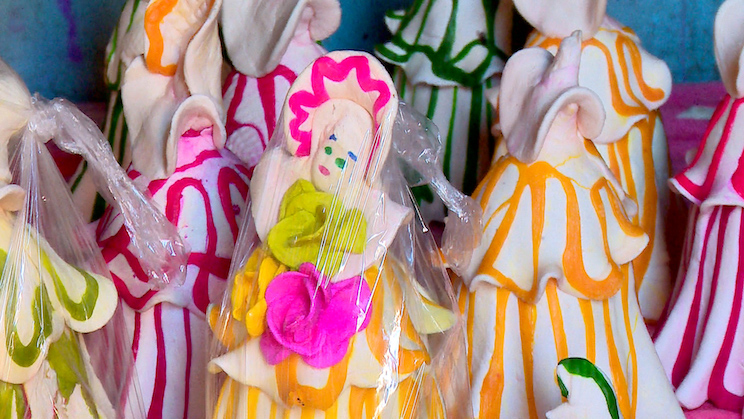 Dulce, churros y melcochas para la tradicional gritería