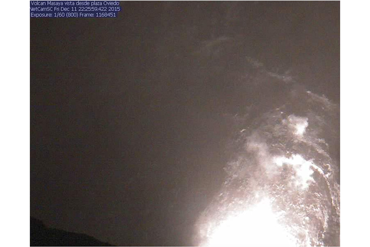 Continúa ascenso de magma en el volcán Masaya