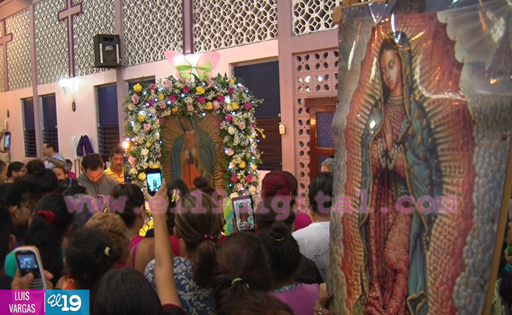 Celebran a la Virgen de Guadalupe en Nicaragua