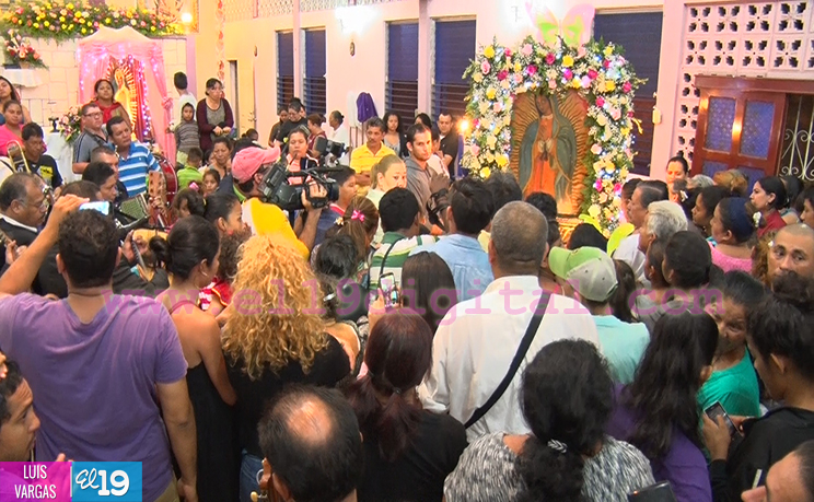 Celebran a la Virgen de Guadalupe en Nicaragua