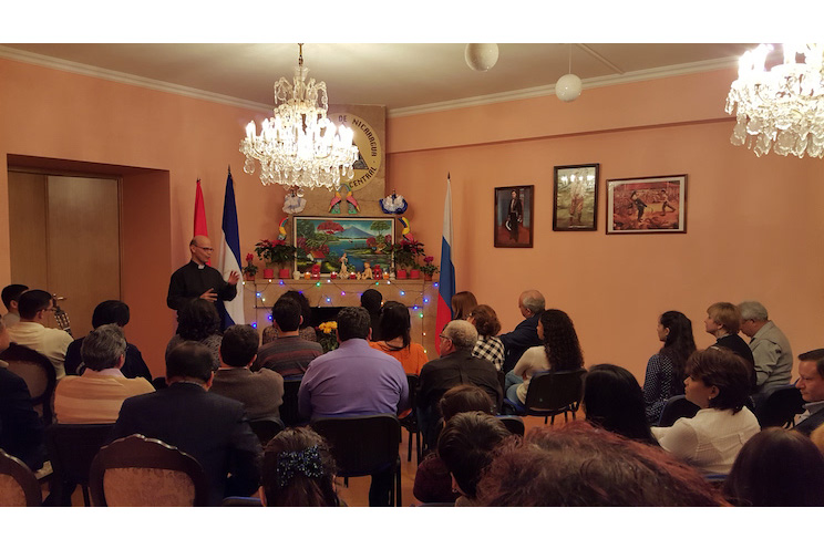 Comunidad nicaragüense en Moscú celebró a la Purísima Concepción de María