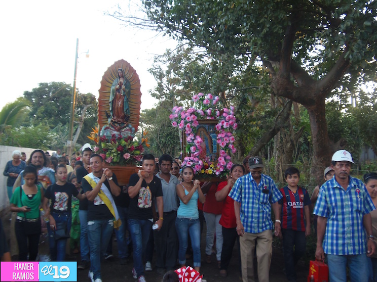 Celebran tradicional festividad de la Virgen de Guadalupe en Jinotepe