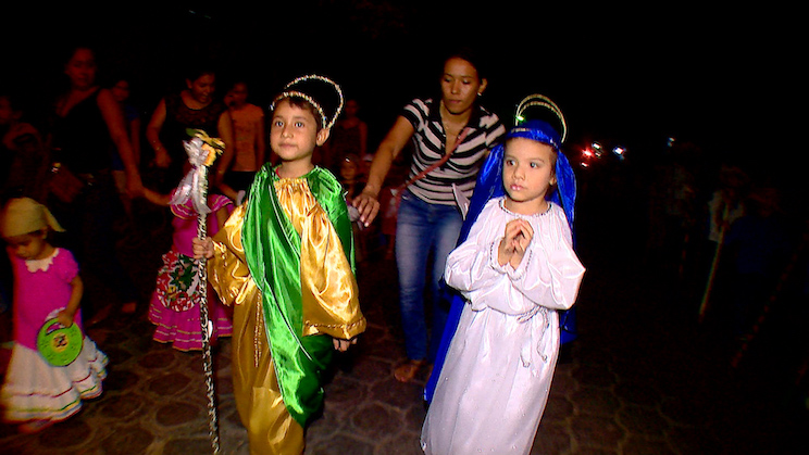 Familias de Masaya celebran alegres y tradicionales pastorelas