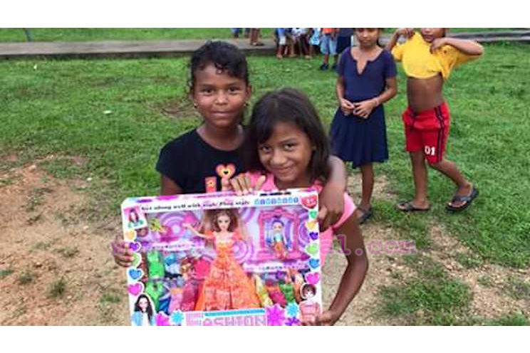 Alegría y felicidad en Bilwi con la entrega de juguetes
