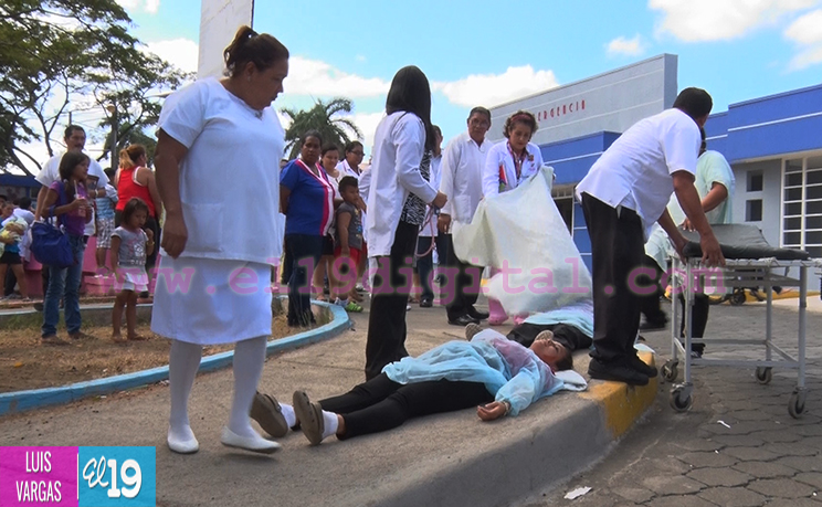 Hospital Alemán Nicaragüense participó activamente del IV Simulacro Nacional Multiamenazas