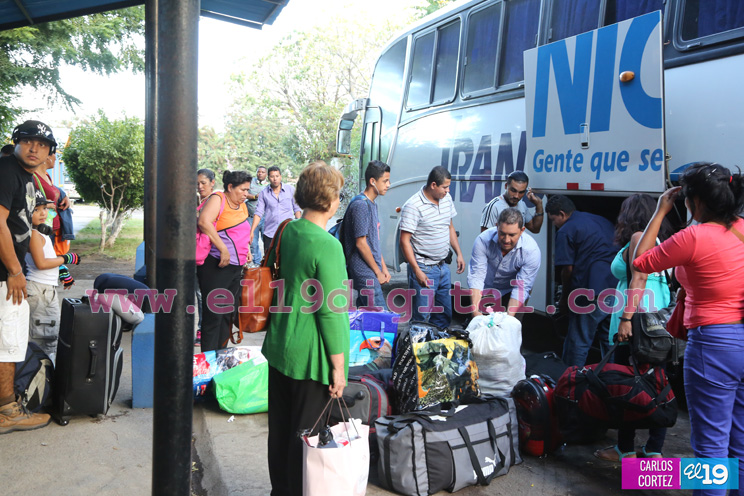 Miles retornan de Costa Rica a pasar vacaciones en Nicaragua