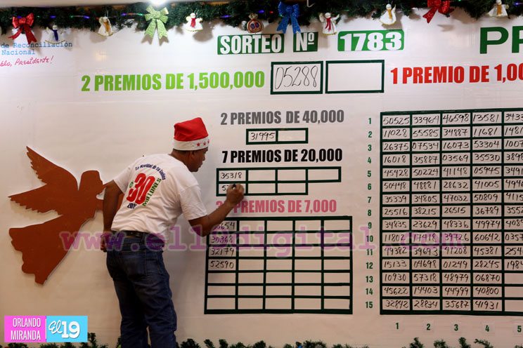 Premio Mayor del sorteo navideño de la Lotería Nacional cae en el número 07090