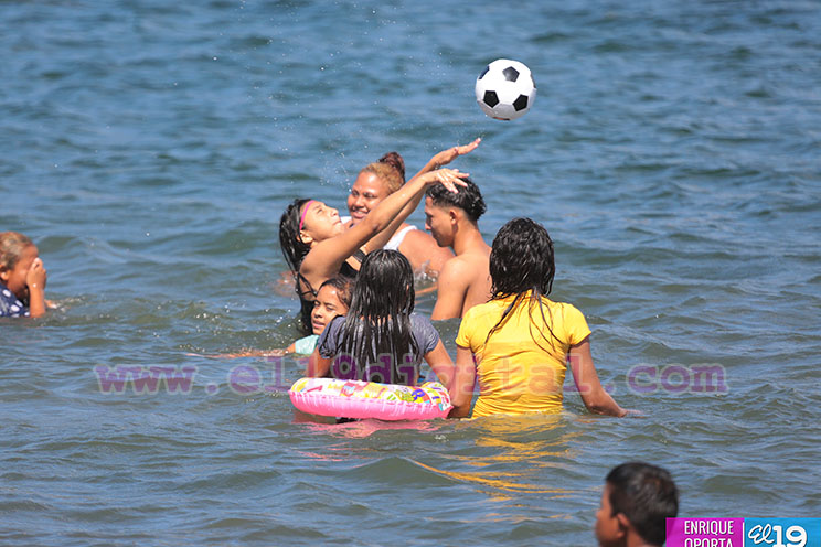 Capitalinos visitan Xiloá durante el fin de semana