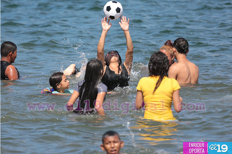 Capitalinos visitan Xiloá durante el fin de semana