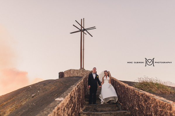 Boda de meteorólogos junto al Volcán Masaya