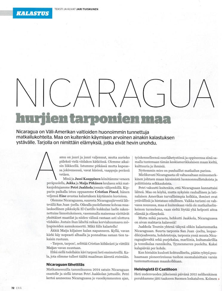 Pesca deportiva en Nicaragua atrae a prensa turística nórdica