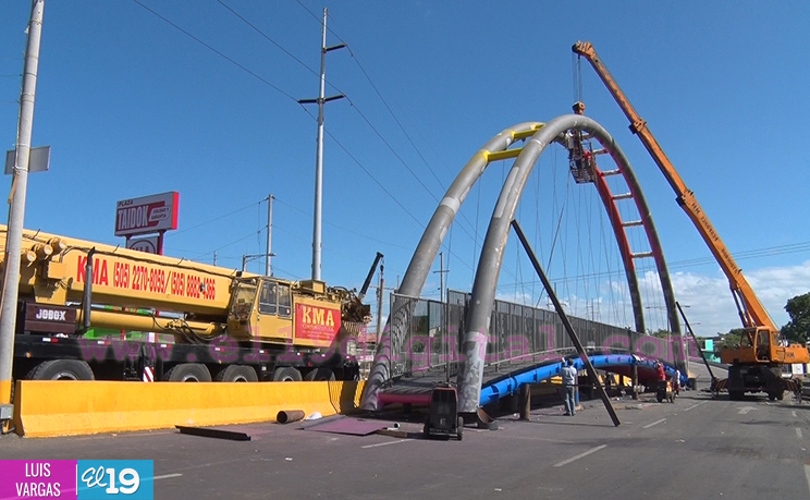 Puente peatonal en la “Barricada de la Esperanza” está casi listo