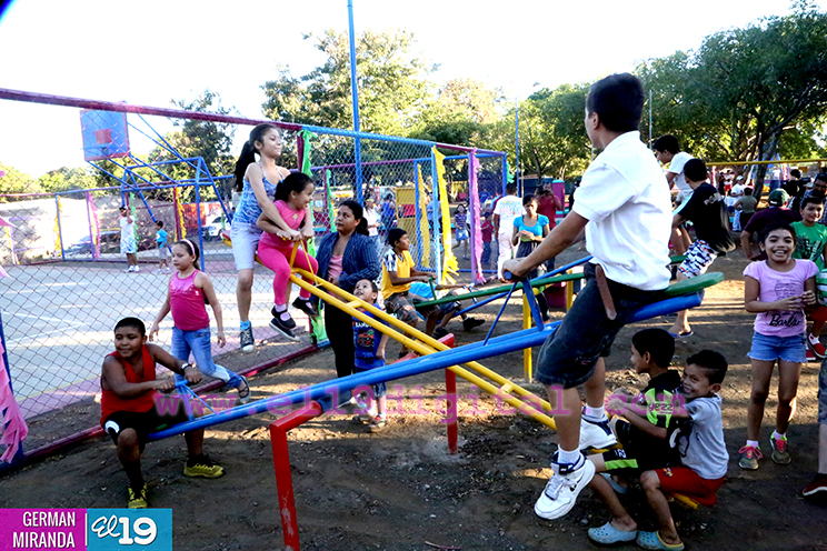ALMA inaugura obras de remozamiento en parque de Villa Flor Norte
