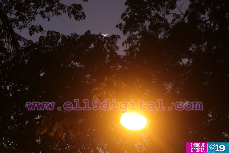 Xiloá, El Trapiche y Xilonem completamente iluminados
