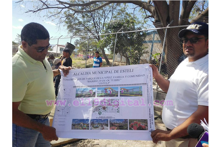 Avanza construcción del Parque "Los Chilincocos" en Estelí