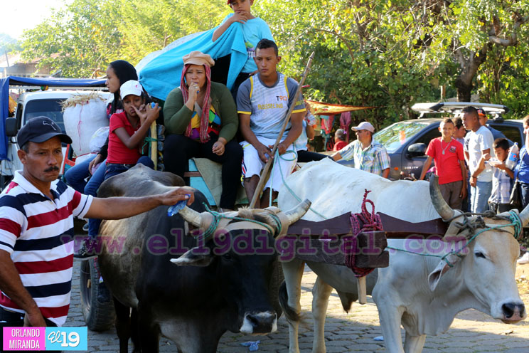 Carretas peregrinas llegan a Santuario Nacional del "Señor de Milagros" en El Sauce