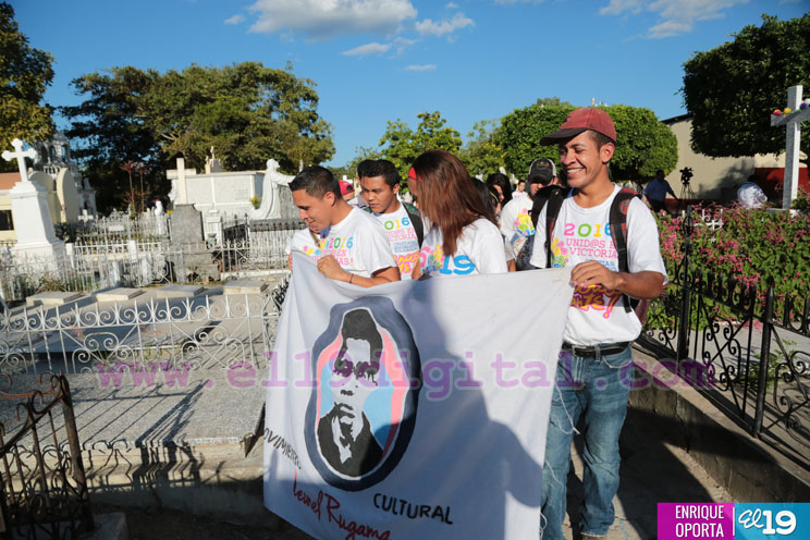 Juventud de Estelí conmemora a Leonel Rugama