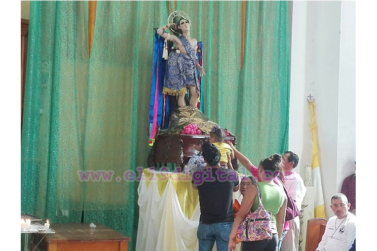 Diriamba celebra Santa Misa previo al tradicional tope de San Sebastián