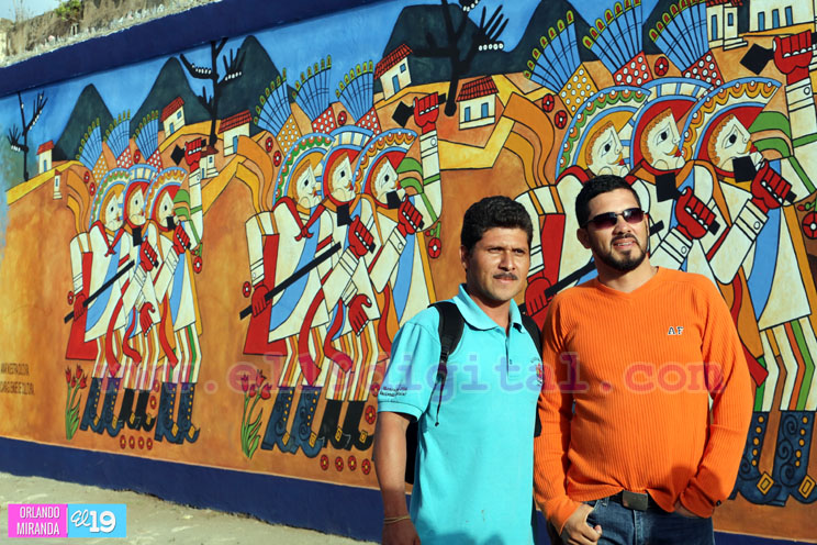 Inauguran mural dedicado al pintor Leoncio Saenz y las tradiciones de Diriamba