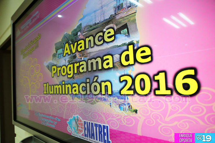 Enatrel avanza en programa de iluminación 2016