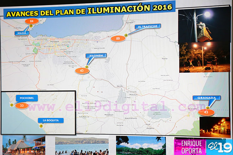 Enatrel avanza en programa de iluminación 2016