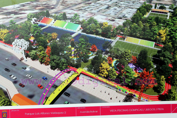 Arranca construcción de la segunda etapa del Parque Luis Alfonso Velásquez Flores