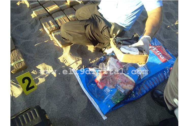 Fuerte incautación de droga en playas de Huehuete (FOTOS)