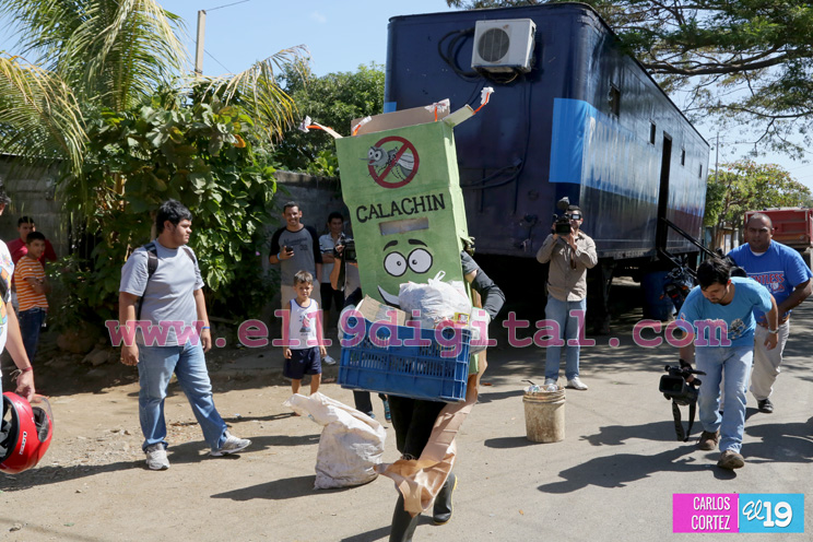 “Calachín” se suma a la batalla contra las epidemias en Managua