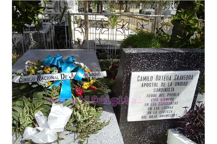 Pueblo nicaragüense rinde homenaje al Comandante Camilo Ortega Saavedra