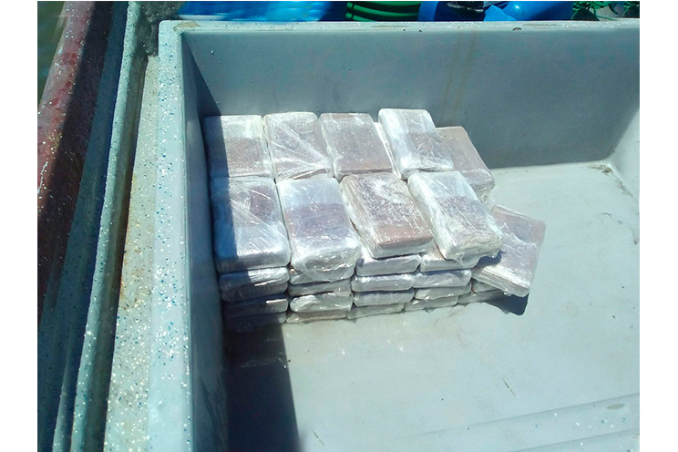 Ejército de Nicaragua incauta 47 tacos de droga en el pacífico
