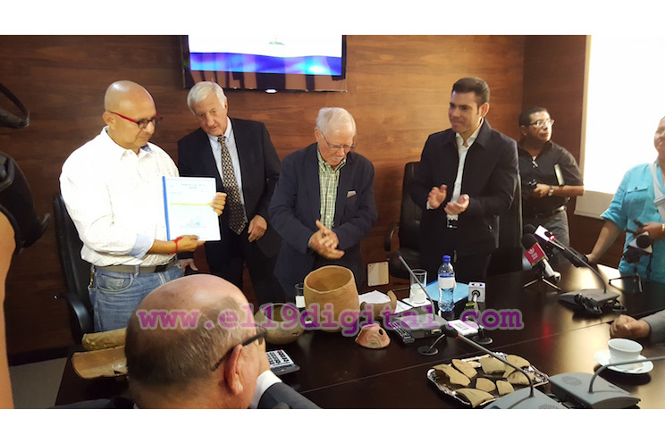 Nicaragua recibe de HKND piezas arqueológicas encontradas en la ruta del Gran Canal Interoceánico