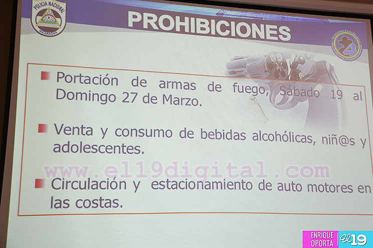Policía Nacional enfocada en proteger la vida de familias nicaragüenses en Semana Santa