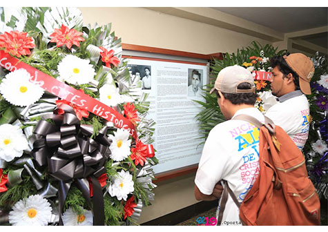 Juventud nicaragüense rinde homenaje al Comandante Julio Buitrago, Padre de la Resistencia Urbana