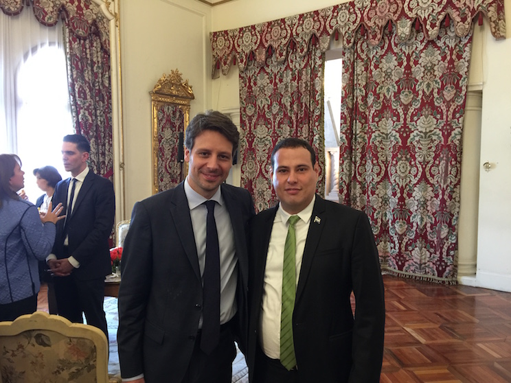 En FOTOS: Embajador de Nicaragua saluda al nuevo Canciller de Ecuador