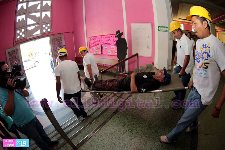 Trabajadores de Correos de Nicaragua participan de Ejercicio Nacional de Protección Frente a Desastres