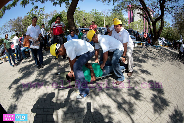 Trabajadores de Correos de Nicaragua participan de Ejercicio Nacional de Protección Frente a Desastres