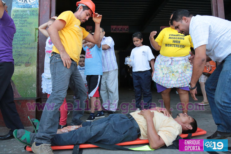 Comerciantes de los mercados participan activamente en Ejercicio Nacional de Protección frente a Desastres