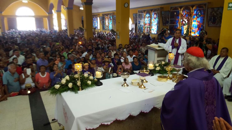 Cardenal Leopoldo Brenes celebra eucaristía en Santuario Nacional de Jesús del Rescate