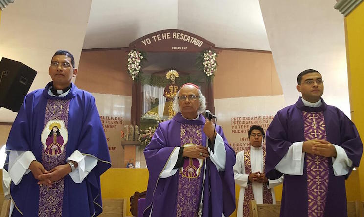 Cardenal Leopoldo Brenes celebra eucaristía en Santuario Nacional de Jesús del Rescate