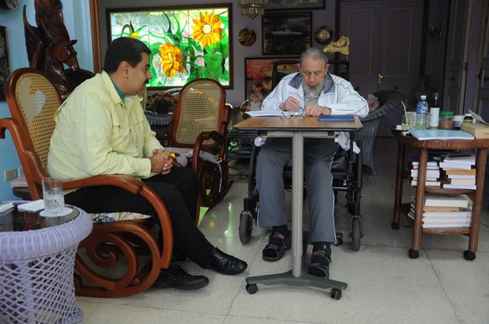 Nicolás Maduro se reúne con Fidel en Cuba