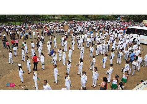 Nicaragua celebra Día de la Alegría con Festival Nacional de Bandas Rítmicas