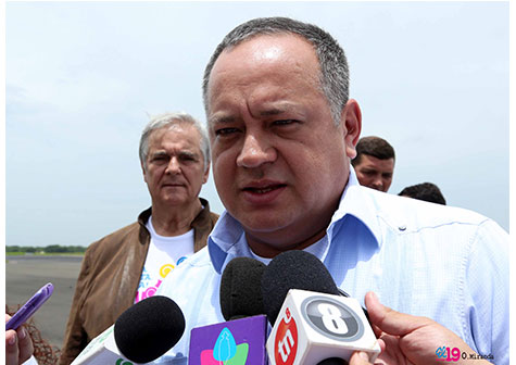 Diosdado Cabello arriba a Managua para participar en celebración del 34/19