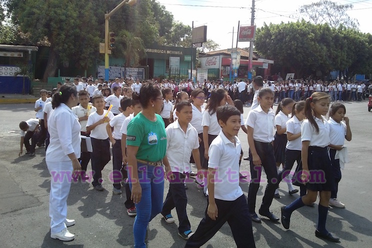 Juventud de Ticuantepe marcha por la vacunación