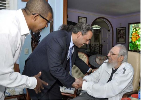 Recibió Fidel al Presidente de la Asociación de Comités Olímpicos Nacionales
