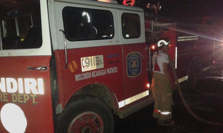 Incendio controlado en bodega de Alcaldía de Masaya