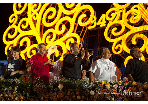 Presidente Daniel: "Con nuestras voces en el amor, seguimos de Frente con el Frente" (FOTOS AÉREAS)
