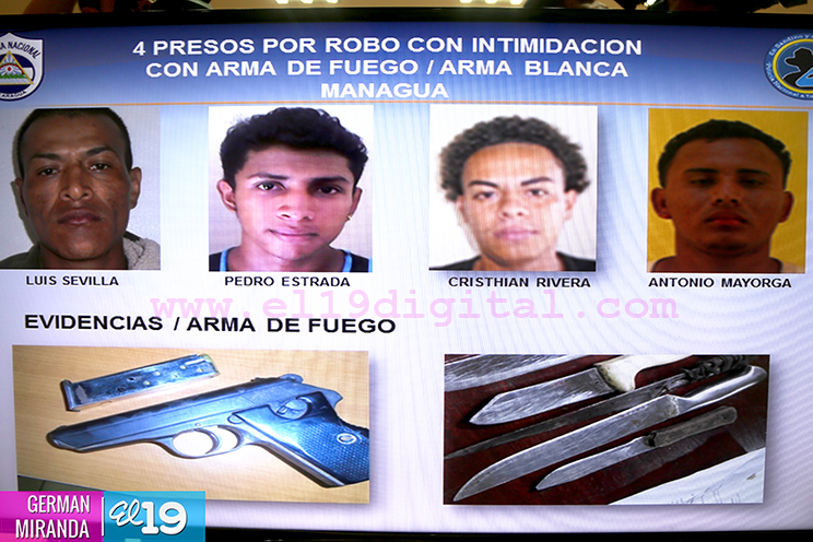 En una semana la Policía Nacional logra dar fuertes golpes al crimen común y organizado