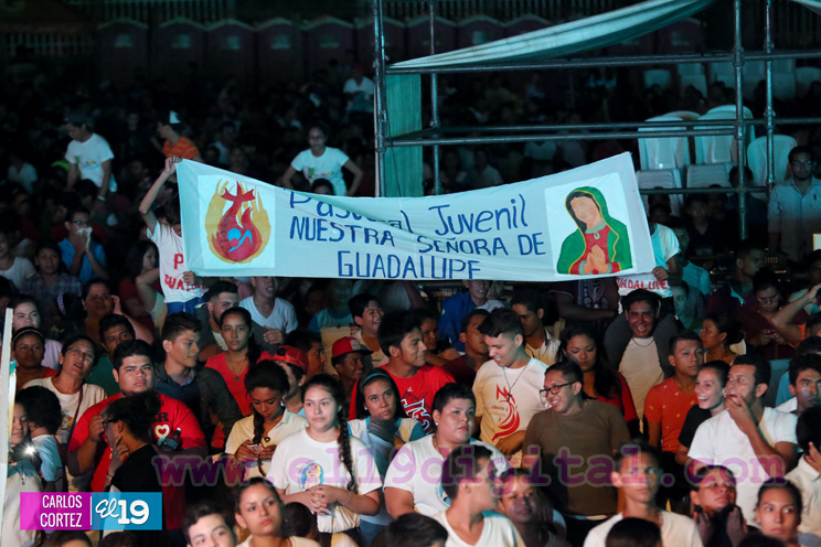 Juventud católica celebra efusivo homenaje al Cardenal Brenes