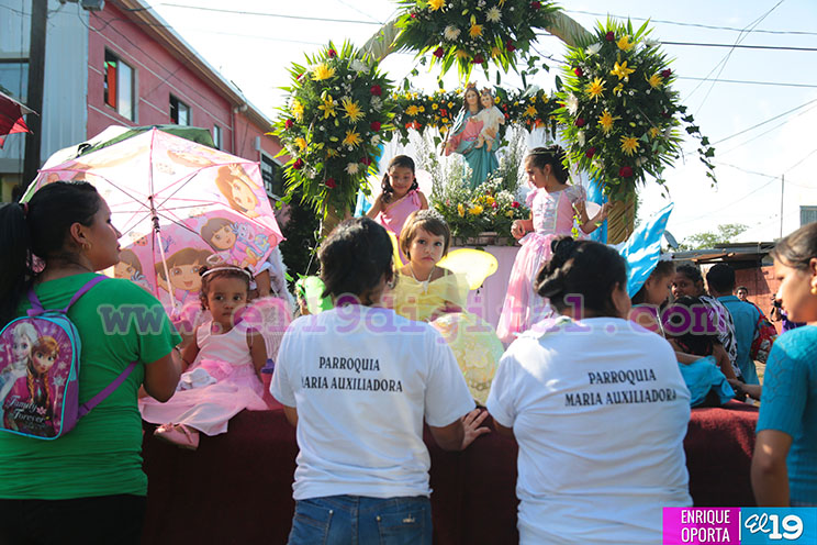 Imagen de María Auxiliadora recorre barrios de Managua