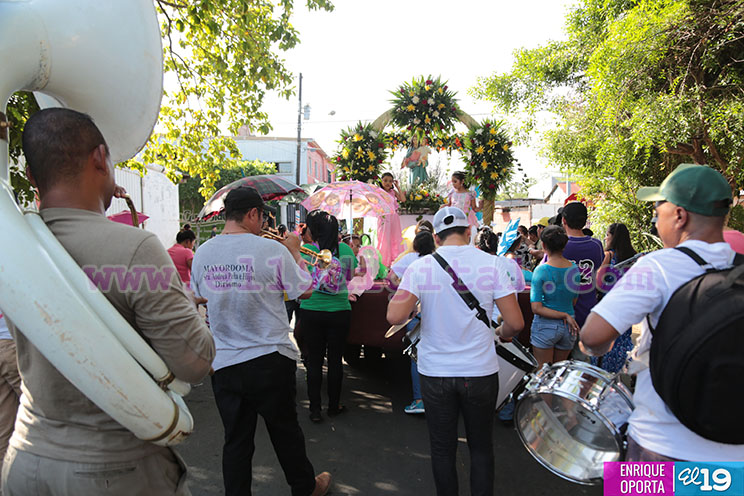 Imagen de María Auxiliadora recorre barrios de Managua